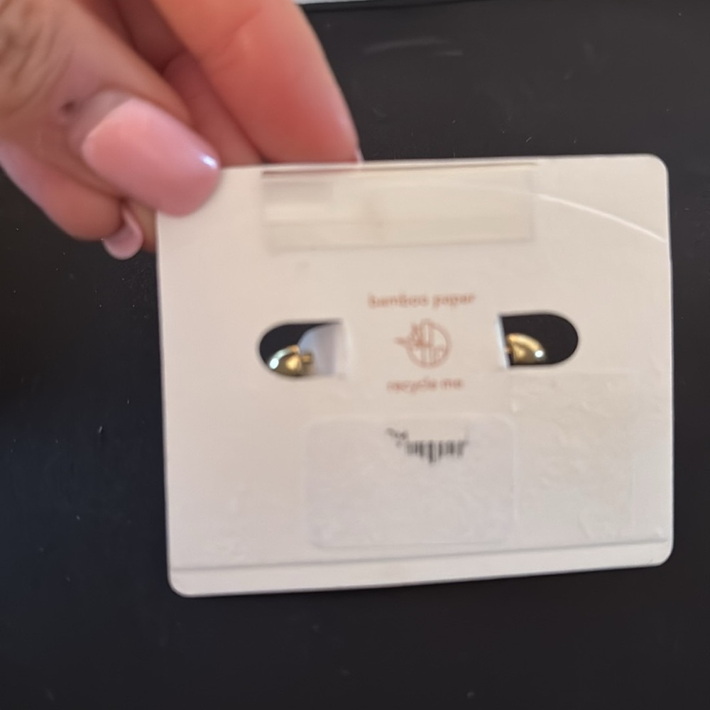 JENNY BIRD Toni Hinged Hoop Earrings - Small, Gold, BRAND NEW, $110 - Picture 6 of 9